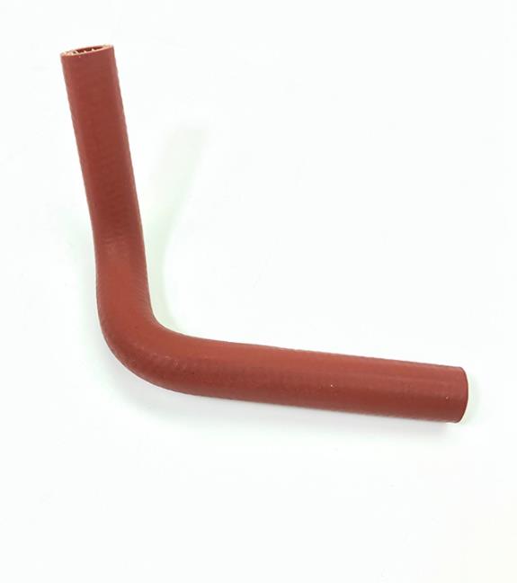 Turbocharger oil return pipe, L-shaped red silicone hose with smooth bend