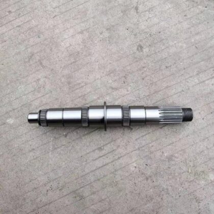 Metal transmission secondary shaft assembly with ridged coupler ends