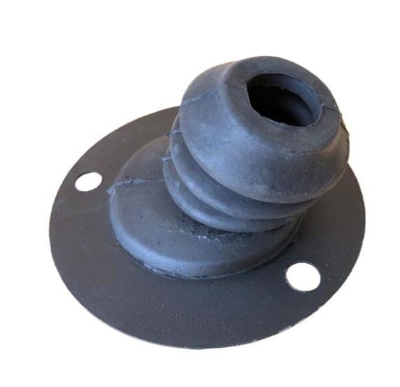 Dust cover assembly, dark blue rubber boot with flange and side holes