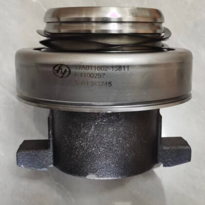 Truck clutch bearing with gray housing and rubber seal, mounting ears visible