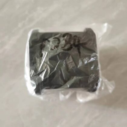 Stabilizer bar bushing in clear plastic bag, black rubber core