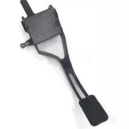Clutch pedal arm with dark foot pad and metal mounting bracket