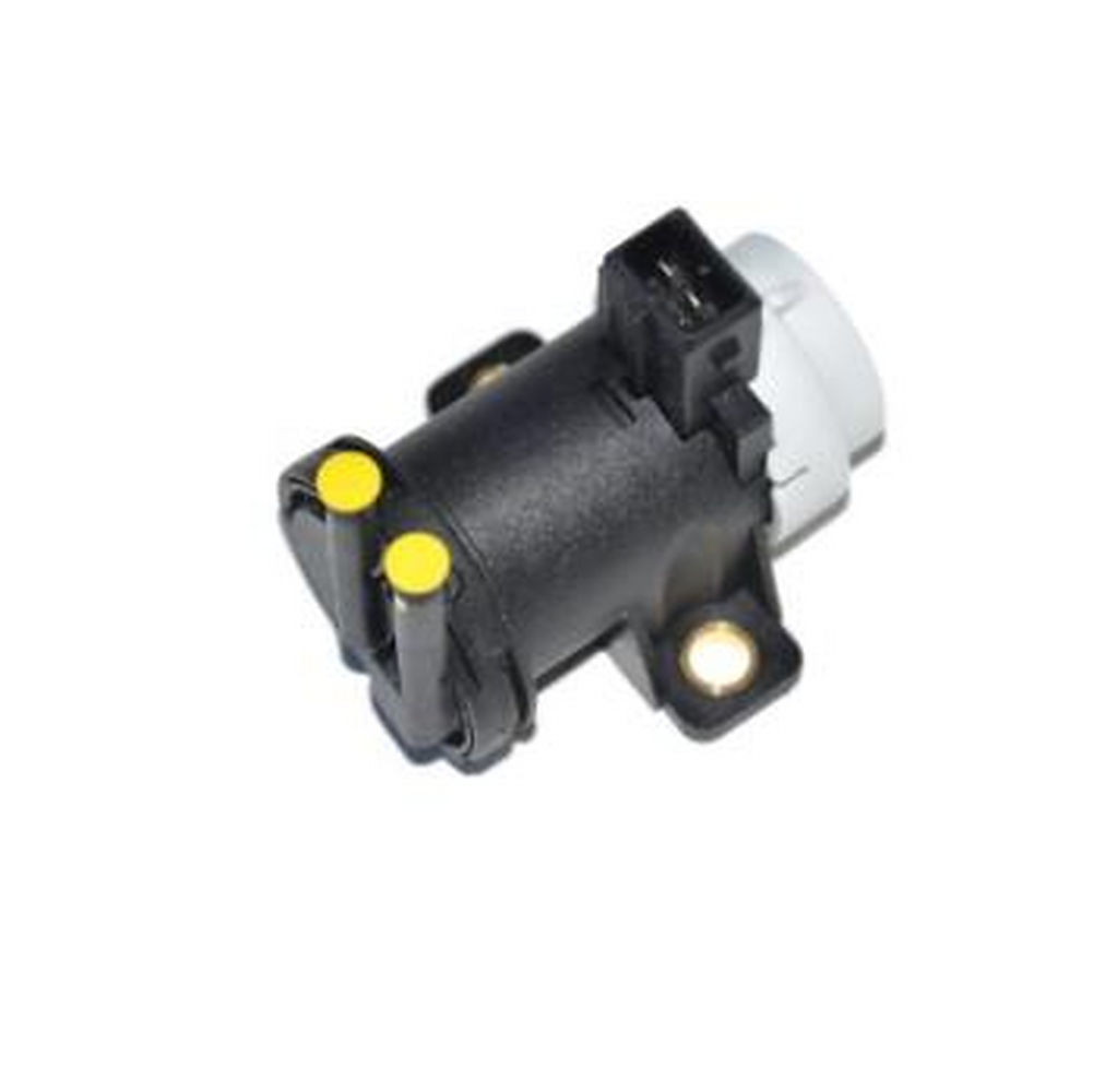 EGR/VGT control valve solenoid with black body, two yellow dots, white connector by SUONAMA