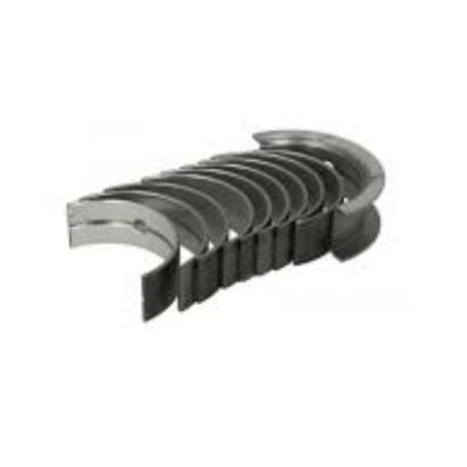 Main bearing shells set with dark metal half-moon crank bearings