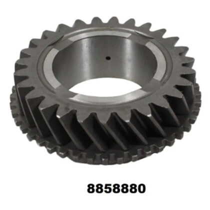Metal third-gear assembly with toothed rim and central bore, part 8858880